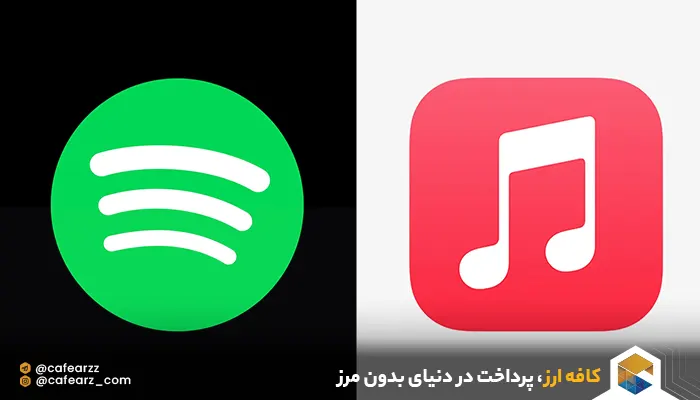 حق اشتراک و هزینه استفاده از اسپاتیفای و اپل موزیک