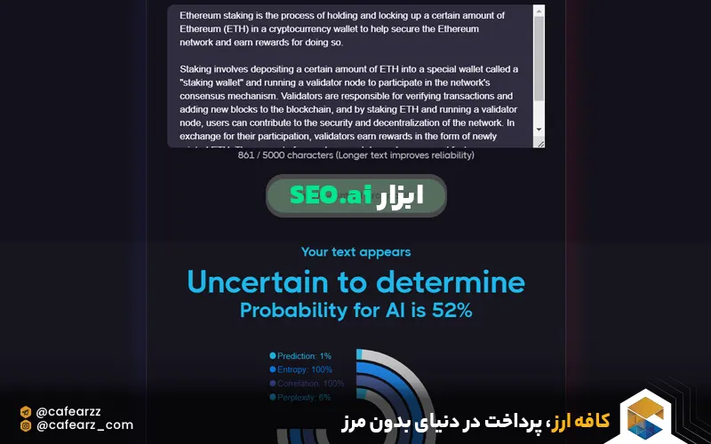 ابزار تشخیص محتوای هوش مصنوعی
